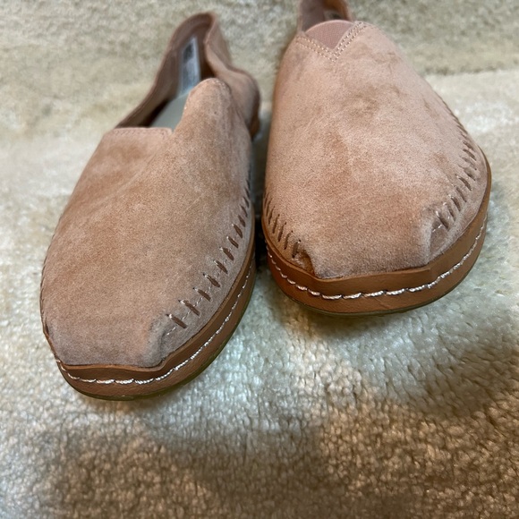 TOMS Sand Pink Suede Leather Wrap Women's Classics Alpargatas Sz W 7.5 New - Picture 4 of 7